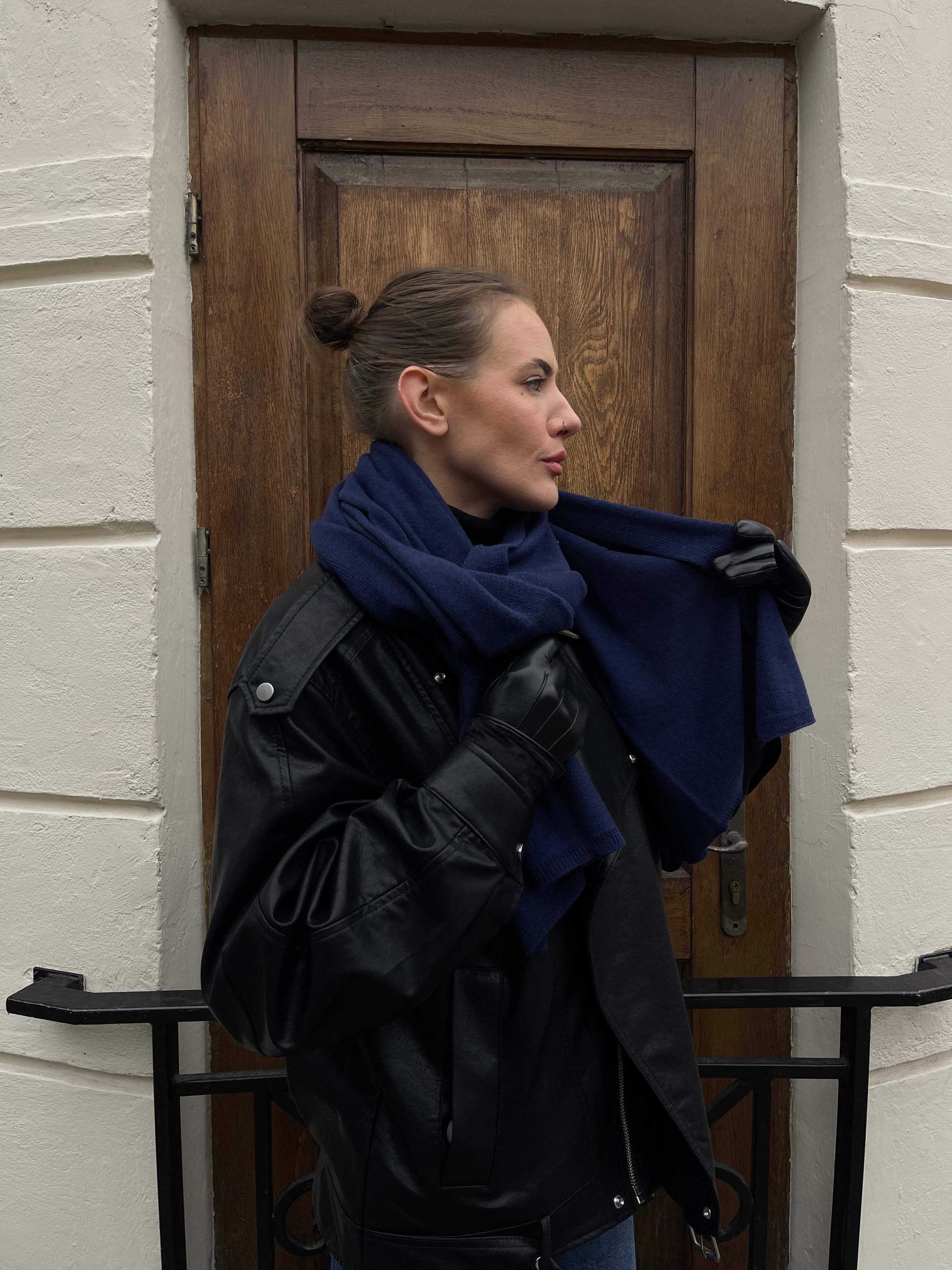 Wool and cashmere scarf