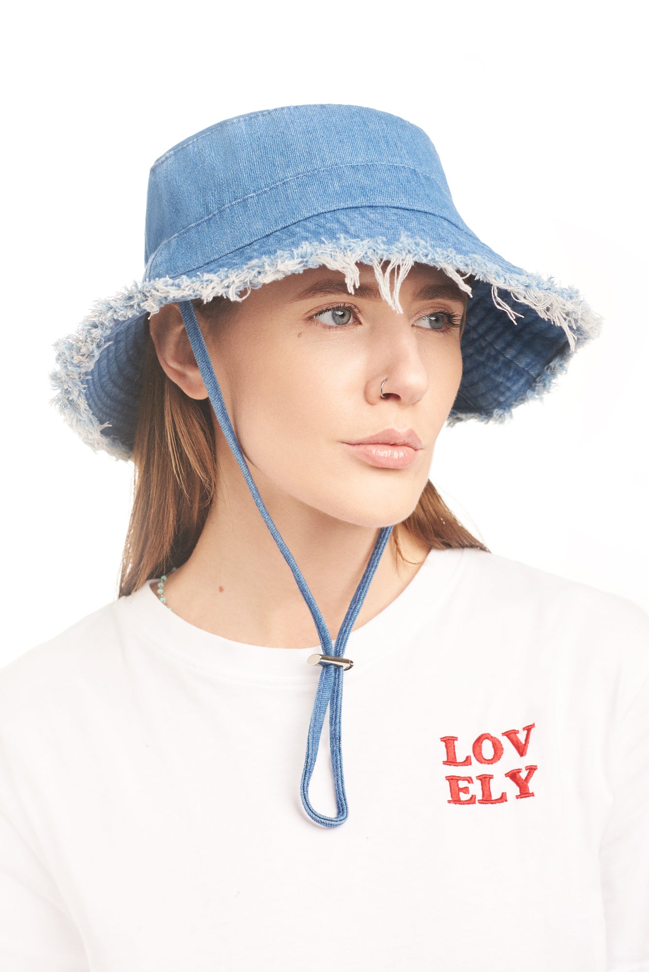 Denim bucket hat